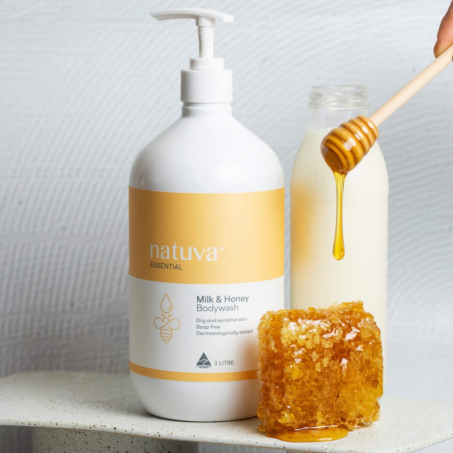 Natuva Milk Honey Body Wash